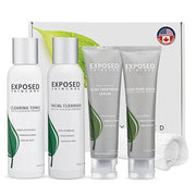 Exposed Skin Care Basic Acne Treatment Kit - Includes Salicylic Acid Face Wash, Clearing Tonic, Acne Treatment Serum with ...
