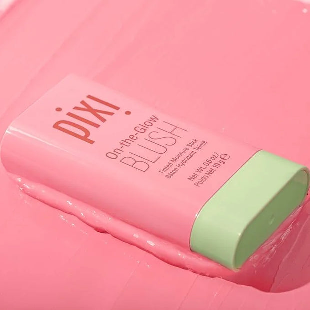 Pixi On-the-Glow Blush - Fleur, Hydrating Tinted Moisture Blush Stick with Ginseng, Aloe Vera & Fruit Extracts, For Cheeks...