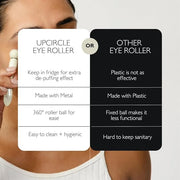 UpCircle Eye Roller 1pc – Metal + Plastic-Free – For Dark Circles + Puffy Eyes – With Cooling Effect to Boost Circulation ...
