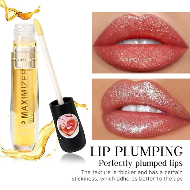 two faced lip injection extreme lip plumper gloss - hydrating lip oil & lip mask for plump, smooth lips, Hydrating & Reduc...