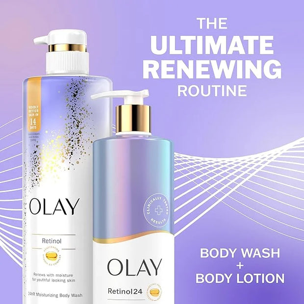 Olay Body Lotion for Women, Smoothing with Retinol Serum, Visibly Smoother Skin, 24hr Moisture & Hydration, Fast Absorbing...