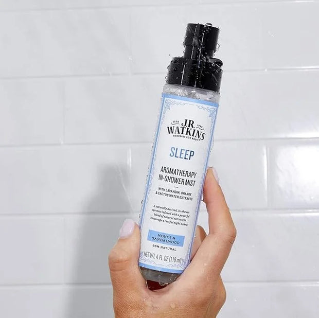 J.R. Watkins Sleep Aromatherapy in-Shower Mist, Natural Monoi & Sandalwood, 4 oz (Pack of 2) - Product Image