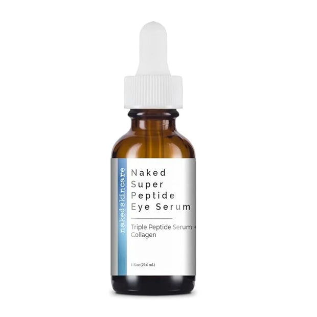 Naked Collagen Peptides Serum for Face with Vitamin C - Anti Aging Serum Skincare for Under Eye with Sweet Almond Oil - Da...