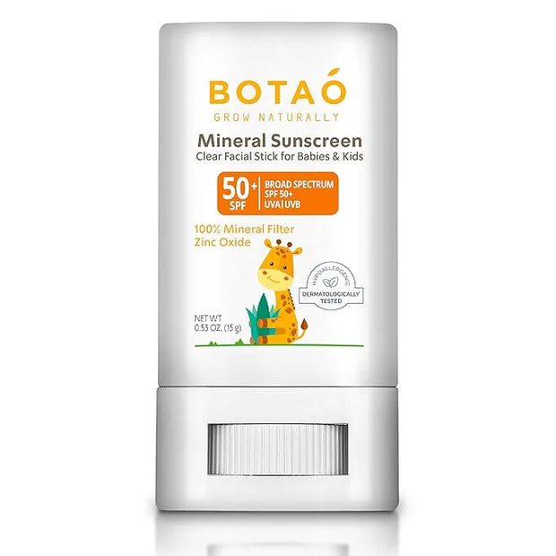 baby Mineral Sunscreen Stick 100% Zinc Oxide SPF 50+ Water Resistant UVA/UVB Protection Easy to Apply Fragrance Free, babi...