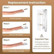 Eyebrow Razor Dermaplaning Tool with 10 Blade Refills Exfoliating Face Razors for Women Facial Razor for Peach Fuzz and Ey...