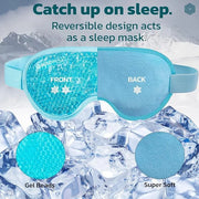 Polyester Eye Mask Cooling Gel With Beads For Dark Circles, Dry Eyes, Cooling Eyes, Redness, Eye Patches Eye Cooling Gel P...