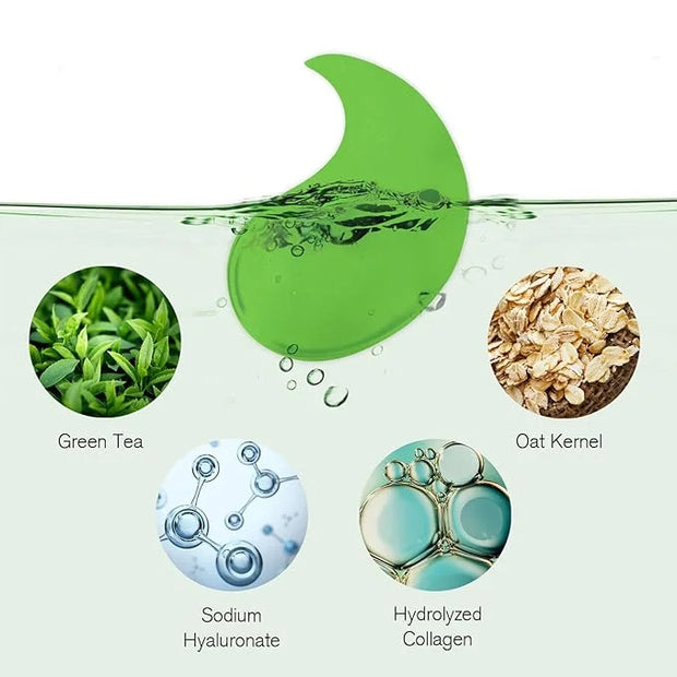 Under Eye Patches Dark Circles: 30 Pairs Collagen Eye Masks for Wrinkles and Puffy Eyes - Green Tea Eye Skin Care Gel Pads...
