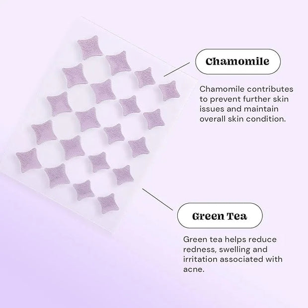Glossmetics Sticker Slap Clear Blemish Patches. Invisible Fast Acting Zit and Blemish Patch. Cute Spot Stickers for Face, ...