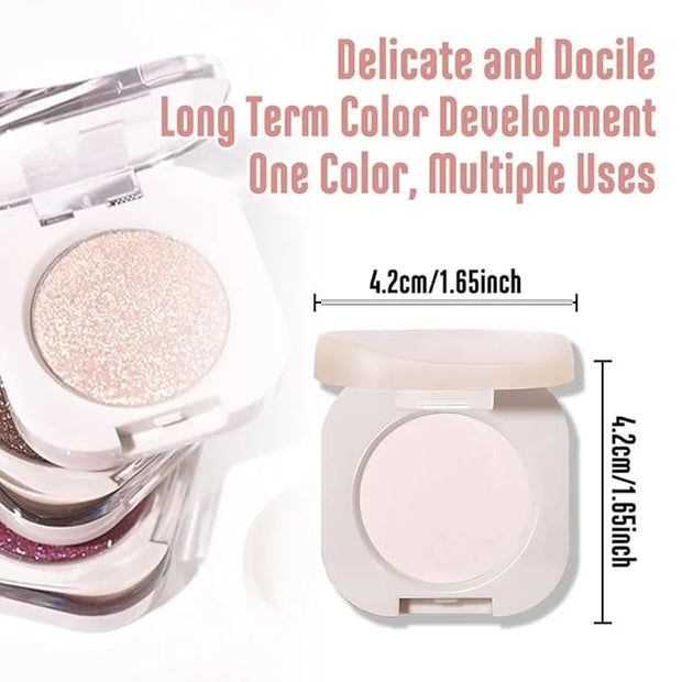 Pressed Single Matte Eyeshadow Palette, Matte nude White Eyeshadow For Old Women, Pigmented Waterproof Sombras Para Ojos, ...