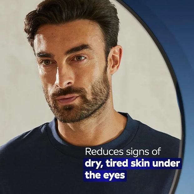 NIVEA Men Age Defense Eye Cream with Hyaluronic Acid, Skin Care Gifts for Dad, 24-Hour Hydrating Under Eye Cream for Men H...