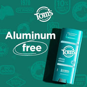 Tom's of Maine Clean Coast Aluminum Free Natural Deodorant For Women & Men | Goes on Clear | Odor & Wetness Protection | N...