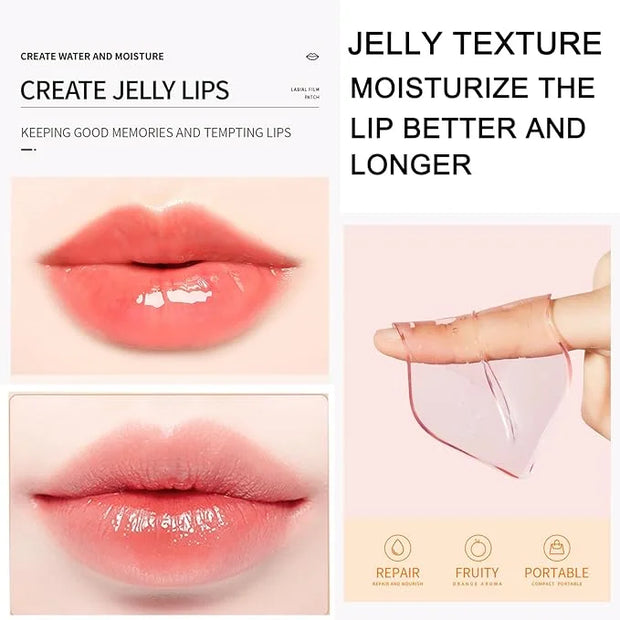MEICOLY 30 Pads Lip and Eye Mask Sheet,Moisturizing Seaweed Eye Mask Crystal Anti-Aging Eye Patches Strawberry Lip Mask,Da...