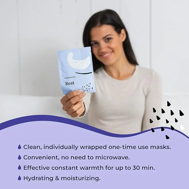 The Eyelid Hygiene Foundation | Self Heating Warm Compress for Eyes | Eye Wipes for Dry Eyes | Eye Compress for Puffy Eyes...