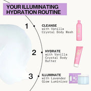 Pacifica Lavender Glow Shimmering Body Jelly – Moon-Kissed Illuminator & Hydrating Body Gel, Lightweight Glow Highlight wi...