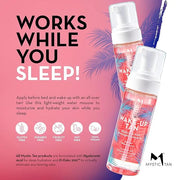 Mystic Tan Self Tanning Bundle: Wake-Up Tan Self Tanner Water Mousse 5.5 fl. oz. + Streak Free Tan Applicator Mitt - Hyalu...