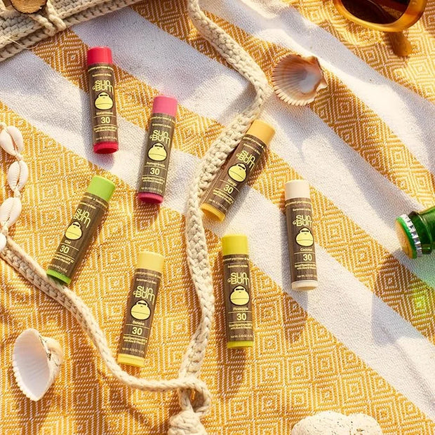 Sun Bum SPF 30 Sunscreen Pineapple Lip Balm - Moisturizing Aloe Vera and Vitamin E - Vegan and Cruelty Free - Broad Spectr...