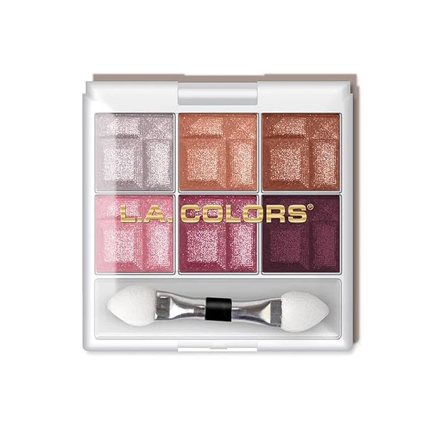 L.A. COLORS 6 Color Eyeshadow, Delicate CES463 - Product Image