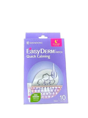 EasyDerm Quick Calming Magnesium Patches – Hydrocolloid Acne Spot Treatment Includes Tweezers & Ampoule, 10 Patches, Zit S...