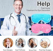 2 Pcs Gel Eye Mask Cooling Ice Eye Puffy Masks Reusable Hot Cold Compress Eyes Mask for Men Women Dry Itchy Eyes Bags Puff...