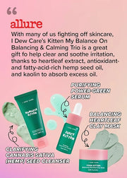 I DEW CARE Emergency Skin Care Kit - Ready Aim Clear + Skin Care Set - Kitten My Balance On | Travel Size Trio Bundle - Pr...