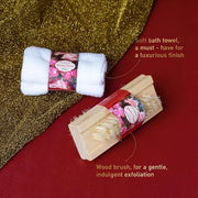 Spa Gift Basket for Women, ROSE & JASMINE Friendship Gifts Women, Tote Bag, Shower Gel, Hand & Body Cream, Hitrees Bath Gi...