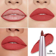 evpct Silky Smooth Lip Liner Pencil Retractable, Ruby Red Lip Liner Creamy Long-Lasting Formula for Precision Contouring M...