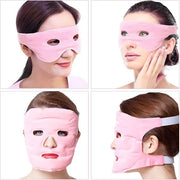 Ice Face Eye Mask for Cold Hot Compress Therapy, Gel Cooling Heat Facial Eye Mask Pack Reusable with Acupoint Massage & To...