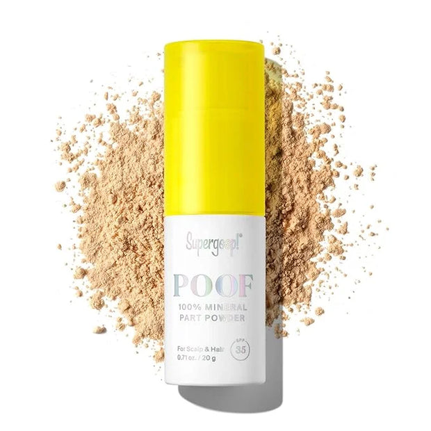 Supergoop! Poof 100% Mineral Part Powder, 0.71 oz - SPF 35 PA+++ Scalp Sunscreen with Broad Spectrum UV Protection - Cruel...