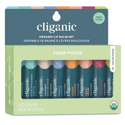 Cliganic Organic Lip Balm Set (Fresh Picked, 8 Flavors) - 100% Natural Moisturizer for Cracked & Dry Lips - Product Image