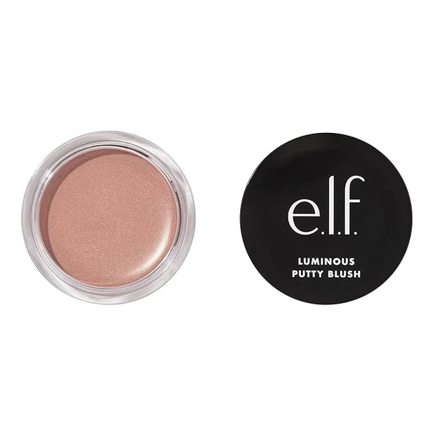 e.l.f. Luminous Putty Blush, Putty-to-Powder, Buildable Blush With A Subtle Shimmer Finish, Highly Pigmented & Creamy, Veg...