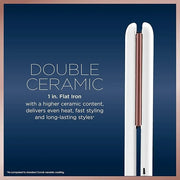 Conair Double Ceramic Flat Iron, 1-inch - Product Image