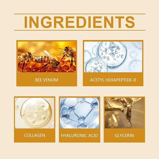 2 Pcs Bee Venom Skin Cream, Anti-Aging Face for All Skin Type Wrinkle Removal & Firming Moisturiser Cream - Product Image