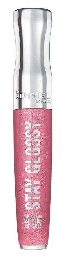 Rimmel Stay Glossy Lip Gloss - Non-Sticky and Lightweight Formula for Lip Color and Shine - 140 Flower Power, .18oz - Prod...