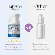 LilyAna Naturals Anti Aging Retinol Face Cream for Women – Wrinkle & Neck Cream for Firming, Retinol Moisturizer for Face ...