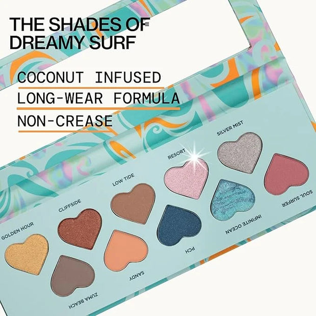 Pacifica Eyeshadow Palette – Malibu Mineral Eyeshadow, Blendable Neutral Shades with Velvet Matte, Shimmer & Metallic, Coc...