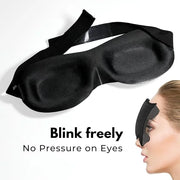 3D Contoured Eye Mask for Sleeping | Sleep Mask for Side Sleepers | Eyelash Extensions with Velcro Closure | Shade Cover |...