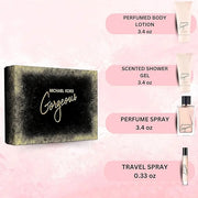 Gorgeous by Michael Kors for Women - 4 Pc Gift Set 3.4oz EDP Spray, 3.4oz Body Lotion, 3.4oz Shower Gel, 0.33 oz EDP Spray...