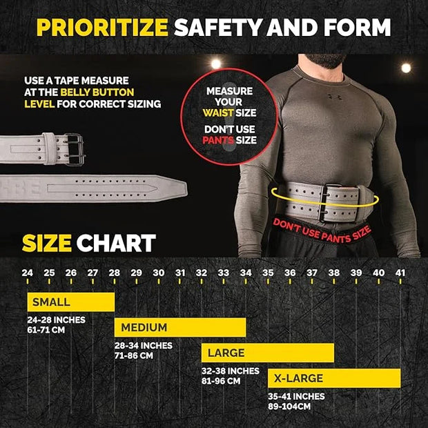 5mm Premium Weight Lifting Belt - 100% Genuine - Product Image