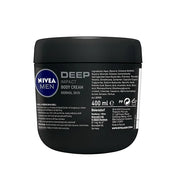 Beiersdorf Nivea Men Body Cream Deep Impact Normal Skin 13.5oz 48h Moisture - Product Image