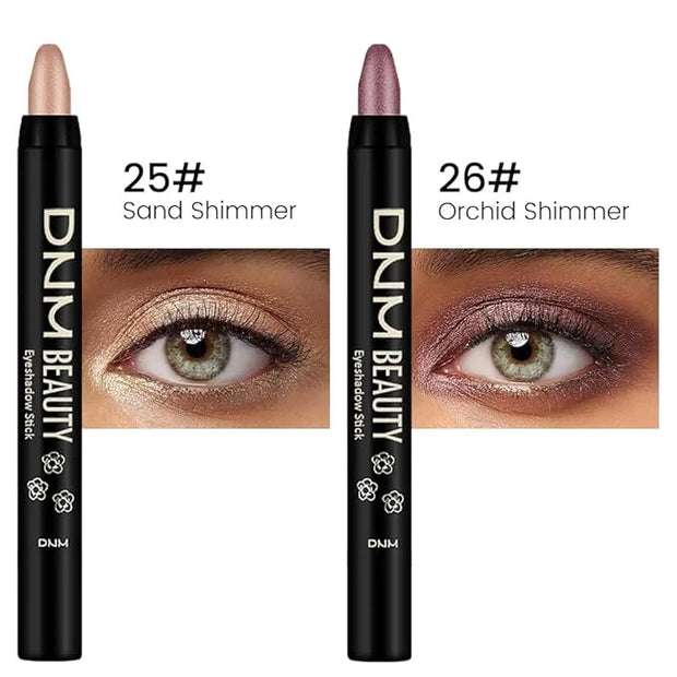 Kaely 2Pcs Cream Eyeshadow Sticks Set for Eyes Waterproof,Sand Shimmer & Orchid Shimmer Matte Eye shadow Stick Pencil Pen ...