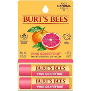 Burt's Bees Lip Balm - Pink Grapefruit, Lip Moisturizer With Responsibly Sourced Beeswax, Tint-Free, Natural Origin Condit...