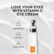 Epielle Brightening Eye Cream | Anti-Aging Serum for Dark Circles & Wrinkles | Cooling Applicator for Refreshing Applicati...