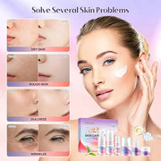 Collagen Retinol Skin Care Set, 6 In 1 Skincare Gift Set with Facial Cleanser, Toner, Serum, Cream, Eye Cream & Lip Mask, ...