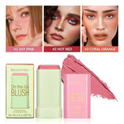 MEICOLY Multi Use Makeup Blush Stick,On-the-Go 2-in-1 Lip Cheek Cream Blush Stick,Waterproof Solid Face Blush Makeup Cheek...