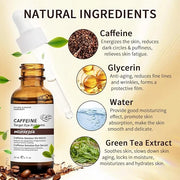 Caffeine Solution 5% + EGCG, Caffeine Eye Serum For Moisturizing, Targets Dark Circles & Puffiness, 1 PCS Natural Under Ey...