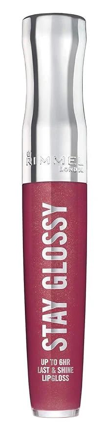 Rimmel Stay Glossy Lip Gloss - Non-Sticky and Lightweight Formula for Lip Color and Shine - 340 Captivate Me!, .18oz - Pro...