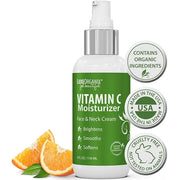 Organic Vitamin C Face Moisturizer with Anti-Aging, Brightening, and Wrinkle-Smoothing Properties. - Product Image