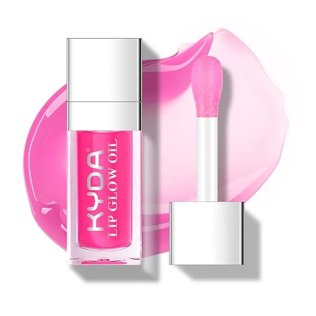 KYDA Hydrating Lip Glow Oil, Moisturizing Lip Oil, Glossy Transparent Plumping Lip Gloss, Tinted Lip Oil for Lip Care and ...