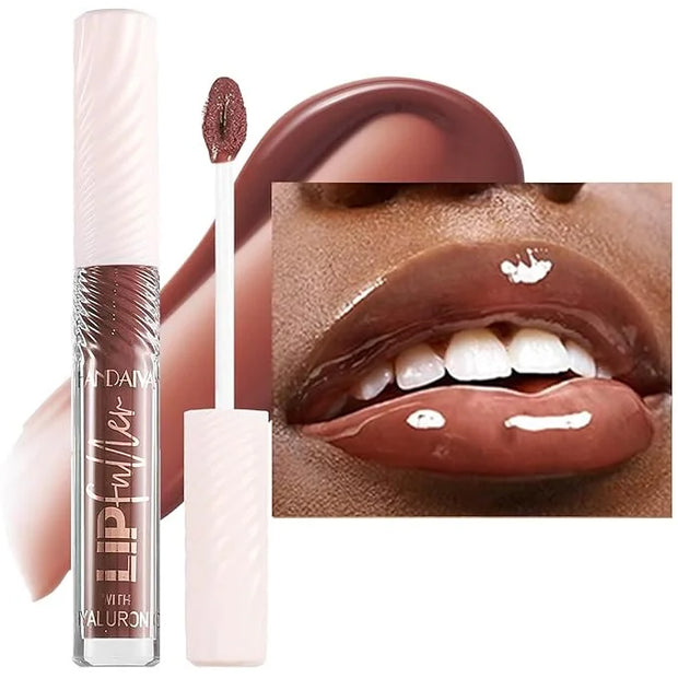 Brown Chocolate Lip GlossTinted Glitter Lipgloss Lip Oil Teens Moisturizing Lipstick Lip Balm High Shine And Vegan Plumpin...