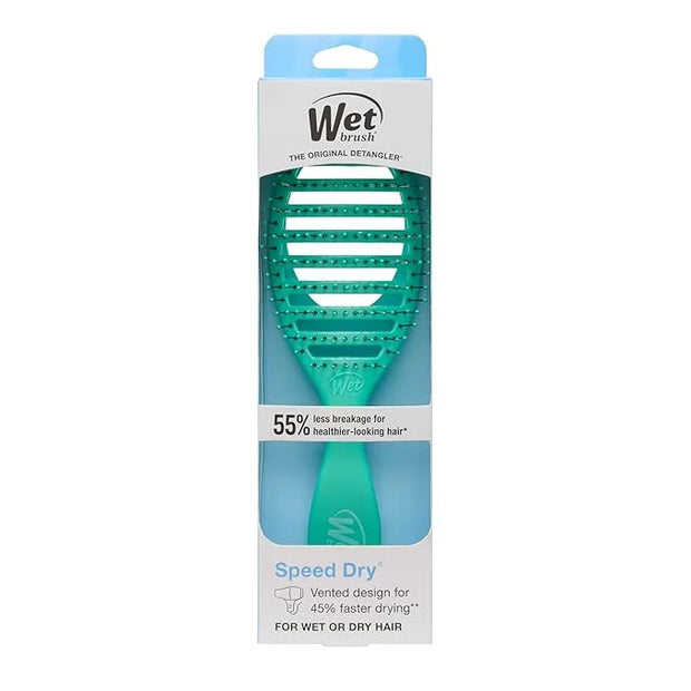 Wet Brush Speed Dry Hair Brush, Amazon Exclusive Aqua, Vented Design & Soft HeatFlex Bristles, Blow Dry Safe, Ergonomic Ha...